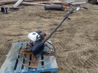 Power Trowel C/w 36in Blade And Honda Engine. SN 9902475 *Note: Running Condition Unknown*