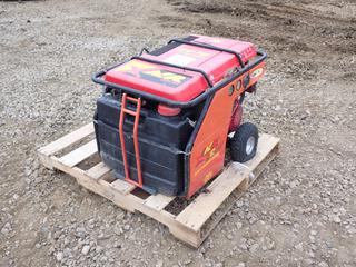 Xair Model SC70 100PSI Air Compressor C/w Honda GX610 18.0hp Engine. SN 0819192 *Note: Pull Cord Broken, Flat Tire, Battery Dead, Running Condition Unknown*