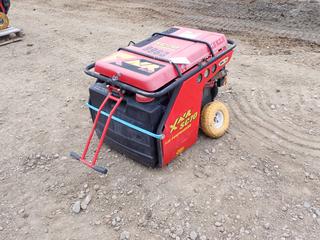 Xair Model SC70 100PSI Air Compressor C/w Honda 18.0hp Engine. Showing SN 0819963 *Note: Wheels Bent, Running Condition Unknown*