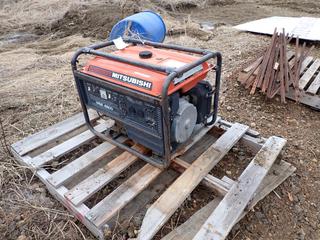 Mitsubishi MGE4800 120/240V Generator C/w Mitsubishi Oil Sensor Engine. SN 1002053 *Note: Running Condition Unknown*