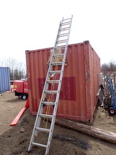 Sturdy 28ft Aluminum Extension Ladder