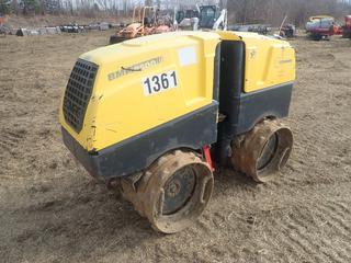 2011 Bomag BMP8500 Multipurpose Compactor C/w Kubota Model D1005-ET06 1.0L Diesel Engine, (2) 34in Padfoot Drums, 1643kg Operating Mass And Hetronic Wired/Wireless Controller. Showing 881hrs. SN 101720111361