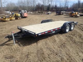2009 Rainbow Trailers 18ft X 7ft T/A Equipment Trailer C/w 2 5/16 Ball Hitch, (2) 66in X 12in Ramps And ST205/75 R15 Tires. VIN 2R9CE182591625176