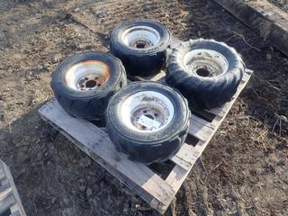 Qty Of (3) Titan HD200-11 20 X 8.00-10 Tires C/w (1) Carlisle 21 X 11.00-10 Tire