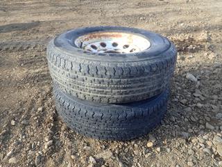 (2) Super Trail ST225/75 R15 Tires w/ Rims