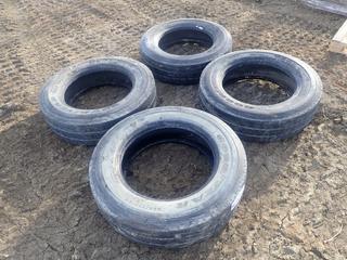 Qty Of (4) Goodyear M+S 225/70 R19.5 Tubeless Tires