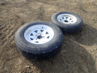 (1) Ultra CRT ST205/75 R15 Tire w/ 5-Bolt Rim C/w (1) Ultra CRT ST175/80 R13 Tire w/ 5-Bolt Rim