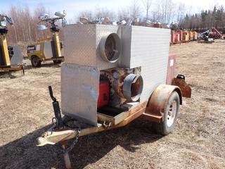 Riello 400,000 BTU 120V S/A Tow Behind Heater C/w 2 5/16 Ball Hitch. SN AH-209 *Note: Has Dents, Working Condition Unknown*
