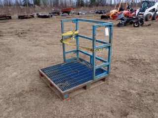 41in X 41 1/2in X 43in Bottle Storage Rack w/ Fork Pockets
