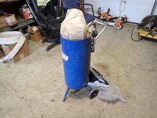 Canablast Sandblast Pot C/w (2) Sandblast Helmets *Note: No Hose Or Attachments*