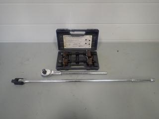 Performance Tech Professional Strut Spring Compressor C/w PTA T0585 3/4in Dr Ratchet Wrench And 3/4in Dr Breaker Bar