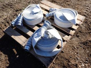 (2) 4in And (1) 3in Discharge Hose *Unused*