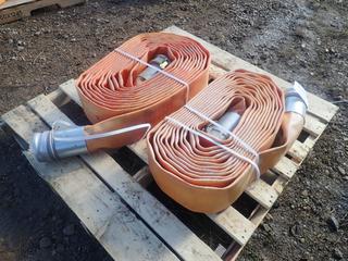 (2) Coldflex 150PSI 4in Discharge Hose *Unused*