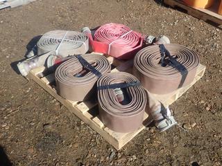 Qty Of (3) 4in And (2) 3in Discharge Hose 
