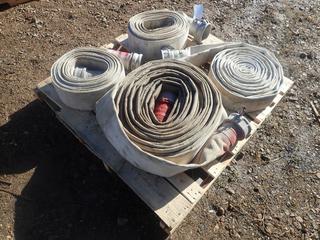 Qty Of (4) 4in Discharge Hose 