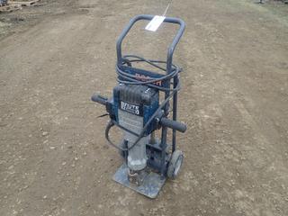 2013 Bosch 120V Brute Turbo Concrete Breaker C/w Hand Truck And Assorted Breaker Bits. SN 301000099