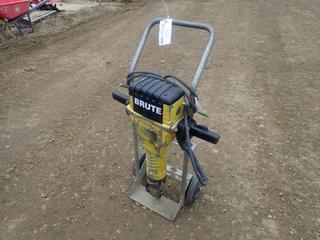 Bosch Brute 115V Concrete Breaker C/w Hand Truck. SN 6710341