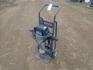 2013 Bosch 120V Brute Turbo Concrete Breaker C/w Hand Truck And Assorted Breaker Bits. SN 301000068
