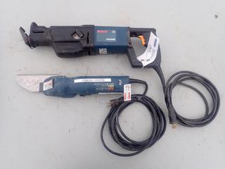 Bosch 120V Reciprocating Saw C/w Bosch 120V Flush-Cut Saw