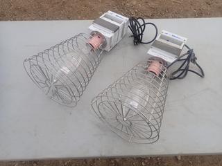 (2) Construction Electric 400W Metal Halide Clamp Lights
