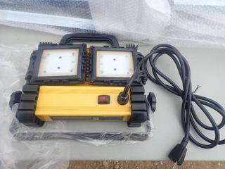 (2) Construction Ellectric 120-240V Wide Angle LEDWork Lights