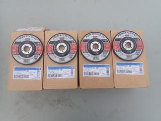 Qty Of (4) Boxes Of Power Plus III 4 1/2in X 1/4in X 7/8in Grinding Discs