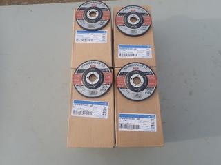 Qty Of (4) Boxes Of Power Plus III 4 1/2in X 1/4in X 7/8in Grinding Discs
