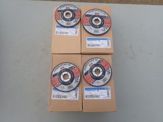 Qty Of (3) Boxes Of Power Plus III 4 1/2in X 1/4in X 1/8in And (1) Box Of 5in X 1/4in X 7/8in Grinding Discs