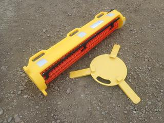 Rapid Roll Barrier Storage Cartridge C/w Base And Vertical/Horizontal Fence Roll *Unused*