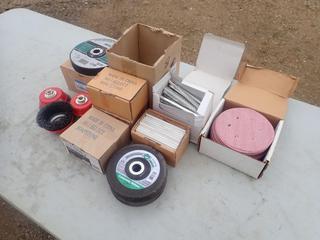 Qty Of #1 Select Soapstone, Concrete Grinding Discs, Crimped Wire And Assorted Supplies