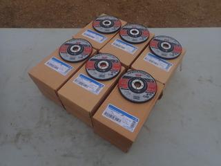 Qty Of (6) Boxes Of Steel 5in X 1/4in X 7/8in Grinding Discs