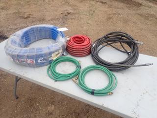(1) 3/4in X 100ft Discharge Hose C/w Assorted High Pressure Hose
