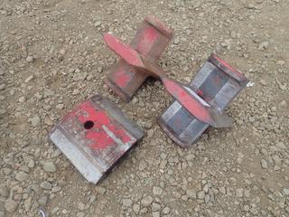 Qty of (3) Cutting Anvil Attachments To Fit Wood Splitter