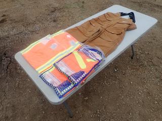 (2) North Size Large Reflective T-Shirts C/w (2) STIHL Size XL Reflective T-Shirts And (1) Pair Of Size Med Insulated Bibs