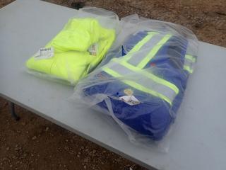 (1) Pair Of Pioneer Size Large Bibs C/w (1) Size 3XL Zip up Hoodie