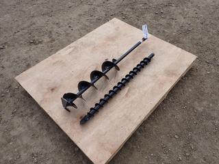 (1) STIHL 6in Custom Auger Ice Bit C/w (1) STIHL 2in Earth Auger Bit *Unused*