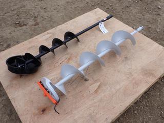 STIHL 8in Ice Auger C/w General 6in STIHL Custom Ice Auger *Unused*