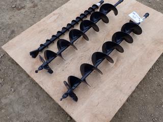 (2) STIHL 5.9in Earth AugersC/w (1) STIHL 2in Earth Auger *Unused*