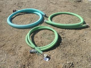 (1) 4in, (1) 3in And (1) 2in Suction Hose