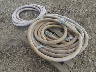 Qty Of 2in 250PSI Air Hose *Note: Some Missing Fittings*