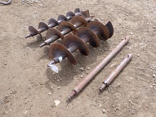 (1) 12in, (1) 10in And (1) 6in Auger Bits C/w (1) 23in And (1) 42in Extensions