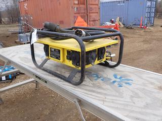 Construction Electrical Products Model 8706GU 120/240VAC Single Phase Portable Power Distribution Center C/w Power Cable. SN 39109