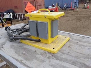Dandy Model SF-3GFI 120/240V Single Phase Power Distribution Center C/w Power Cable. SN 07-2384
