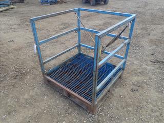 40in X 41in X 43in Steel Bottle Storage Rack w/ Fork Pockets