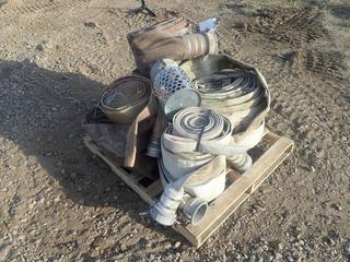 Qty Of 10in, 4in, 3in And 2in Discharge Hose C/w (1) Hose Strainer *Note: Some Missing Fittings*