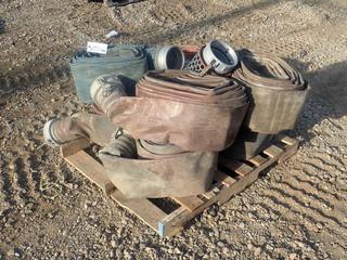 Qty Of 10in Discharge Hose C/w (1) Hose Strainer