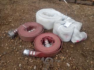 (2) 4in Mill Discharge Hose C/w (2) 2in Discharge Hose