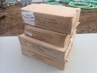 (2) 2in X 50ft Mill Discharge Hose C/w (2) 2in X 50ft Durapump Hose *Unused*
