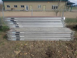 Qty Of (16) Pieces Of Assorted 10ft X 19in Scaffold Deck *Note: Buyer Responsible For Loadout, This Item Is Located At 24 Nipewon Rd, Lac La Biche*
