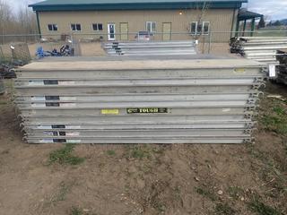 Qty Of Assorted Pieces Of 10ft X 20in Scaffold Deck *Note: Buyer Responsible For Loadout, This Item Is Located At 24 Nipewon Rd, Lac La Biche*